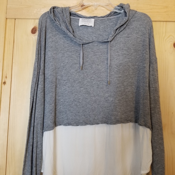 The Beginning of...Colorblock Drawstring Lightweight Hoodie Shirt - Picture 2 of 5